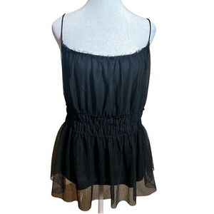 NWOT, H&M Casual Elegant Preppy Women's Top Size XL With Elastic Waist‎